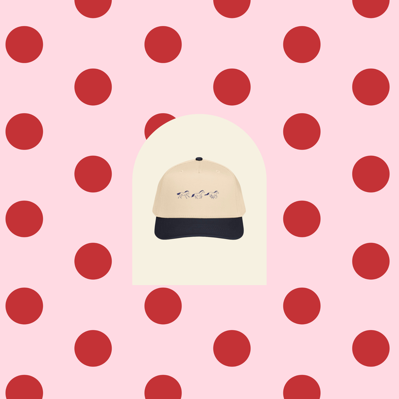 Navy Wild Horses Hat